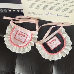 ผ้ากันเปื้อนสำหรับสัตว์เลี้ยงแบบปรับได้ ลายหมีน่ารัก สำหรับแมวและสุนัข ทำจากผ้าโพลีเอสเตอร์ - Product Image 1