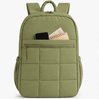 Sac à dos de voyage unisexe pour ordinateur portable 15,6 pouces, sac à dos d'étudiant |   Grande poche latérale pour gobelet de 40 oz, format bagage cabine, léger pour les trajets quotidiens