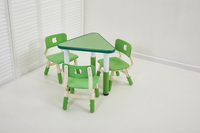 Bureaux et chaises pour enfants en plastique coloré, modernes, réglables en hauteur, pour bébés et enfants, mobilier préscolaire