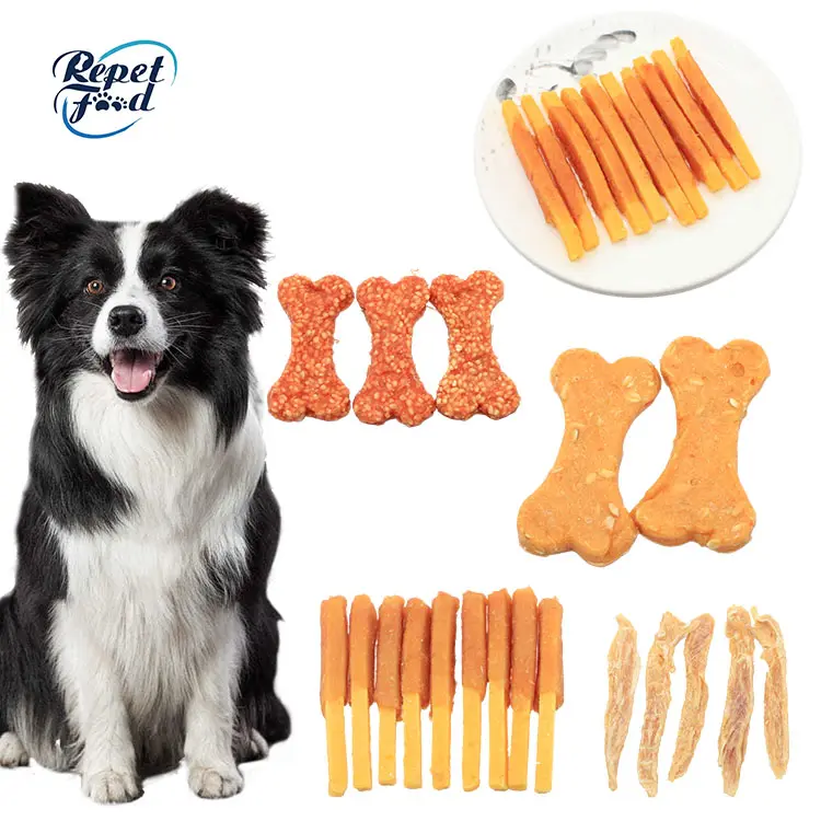 Biscuits biologiques pour chiens de compagnie Lait Poulet Calcium Nourriture Os Snack Molaire Formation au nettoyage des dents