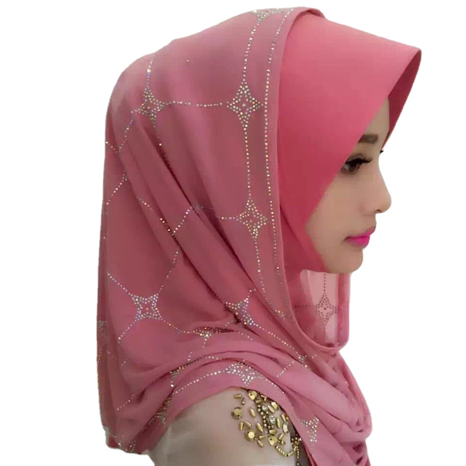 Scallops Shawl Jeweled Shawl Rhinestone Head Scarf Luxury Sequin