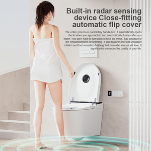 WC intelligent mural avec siège chauffant, commande vocale, chasse d'eau puissante, système de bidet multifonction pour salles de bain modernes M-004 M- - Product Image 4