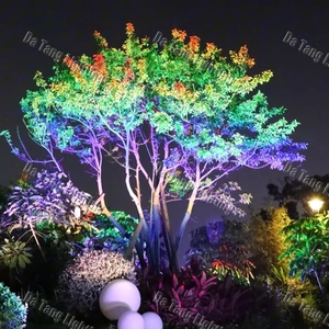 Projecteur d'éclairage d'arbre RGBW pour parcs, stations balnéaires, hôtels, jardins, zones scéniques et projets d'éclairage paysager programmables - Product Image 5