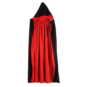 Halloween negro y rojo capa niños doble cubierta muerte vampiro Cosplay disfraces fiesta capa - Product Image 5
