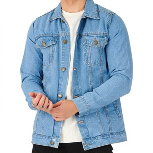 Men's Premium <b>Trucker</b> Denim <b>Jacket</b> – Stylish Blue Jean <b>Jacket</b> for Men, Perfect for Casual Wear, Outdoor Adventures and Travel - Product Image 1