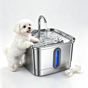 High Hardness Stainless Steel Pet <b>Water</b> Fountain All Season Household Pet <b>Water</b> Feeder - Product Image 1
