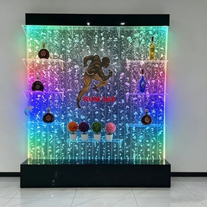 Movable RGB LED Acrylic Bubble Wall Panel Indoor Artificial Waterfall Fountain Modern Water Dancing Decoration - Product Image 5