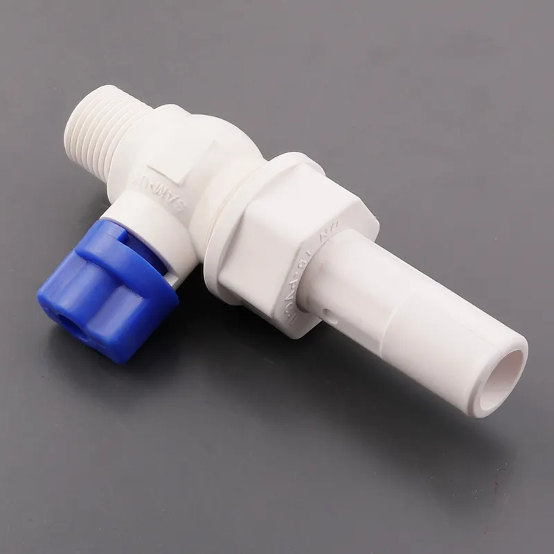 SAM-UK usine pvc thermoplastique société 2 pouces robinets à bille en plastique avec serrure avec vanne à filetage mâle