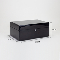 Boîte cadeau en bois laqué haut de gamme, boîte de rangement pour bijoux de luxe faite à la main avec finition brillante personnalisée