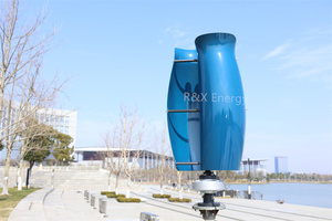 กังหันลมตั้งพื้น Tulip Vertical Wind พร้อมใบพัดไฟเบอร์กลาส กำลังไฟ 5 กิโลวัตต์ แรงดันไฟฟ้าขาเข้า 12V-380V สำหรับใช้ในบ้าน ระบบไฮบริดพลังงานลม RX-TL 600w 1kw 2kw Tulip R - Product Image 4