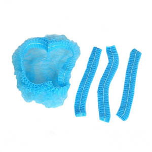 Bonnet bouffant jetable très vendu, filet à cheveux rond, clip, différentes couleurs - Product Image 1