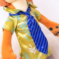 Peluche personnalisée de renard et de lapin de Zootopie avec rembourrage en coton PP, matériau en peluche longue, couverture réconfortante pour enfants