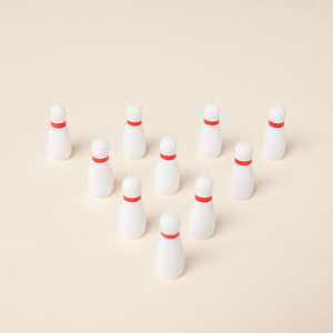 Mini Bowling gioco portatile in legno per bambini pratica <span class=keywords><strong>abilità</strong></span> di allenamento gioco Desktop - Product Image 4