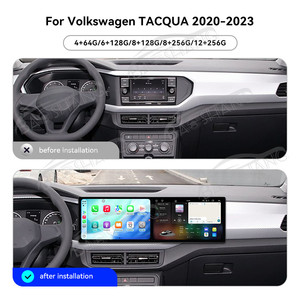 Autoradio Multimediale Baoshang con Doppio Schermo Touch da 10.1'' Android 15 per <span class=keywords><strong>Volkswagen</strong></span> TACQUA 2020-2023, Navigazione GPS DVD con Carplay - Product Image 2