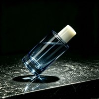 Flacon de parfum en verre cylindrique de 100 ml avec atomiseur argenté, flacon en verre vide pour eau de parfum, huile de parfum, service d'impression personnalisée