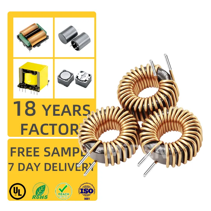 Fabrikant T80125 Toroïde Kern Power Inductor 10uh 15uh 22uh Differentiële Modus Toroïdale Smoorspoel 15a 20a 25a Ringinductor