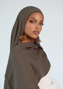 شال خفيف الوزن ناعم وقابل للتنفس مصنوع من 100% رايون مودال فيسكوز بخياطة مزدوجة للنساء المسلمات - Product Image 4