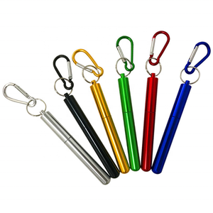 Wholesale Custom Retractable Folding Stainless Steel <strong>Metal</strong> <strong>Straw</strong> - Product Image 2