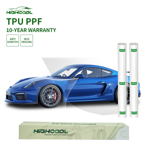 HIGHCOOL Premium Clear TPU Paint Protection Film Self Healing Hydrophobic Anti Scratch PPF Roll for Automotive Body - Product Image 1