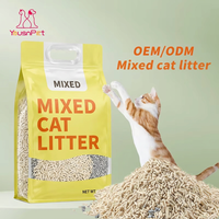 Litière pour chat en tofu végétal premium, sans poussière, agglomérante rapide, désodorisante, avec logo personnalisé, mélange de bentonite en vrac