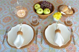 Corbeille à fruits en rotin, panier décoratif de cuisine, panier de rangement naturel tissé à la main pour fruits, légumes, collations, organisateur de comptoir - Product Image 5