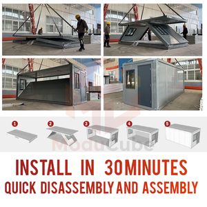 Moducube Z loại phẳng gói hiện đại container nhà di động nhà cà phê nhà CONTAINER cửa hàng thiết kế để bán - Product Image 3