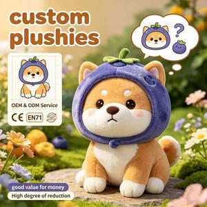 Peluche de Shiba Inu con Forma de Arándano Personalizado al por Mayor, Juguete de Peluche de Perro, Lindo Peluche con Temática de Frutas para Regalo Infantil - Product Image 1