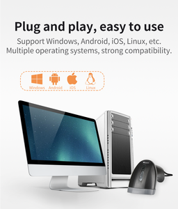 <span class=keywords><strong>Lecteur</strong></span> de codes-barres USB 1D CCD, scanner de codes QR filaire portable, <span class=keywords><strong>lecteur</strong></span> de codes-barres pour magasin - Product Image 6