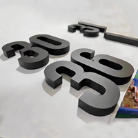 Lettres acryliques transparentes découpées au laser Signes de lettres en verre plexi 3D pour entreprise commerciale