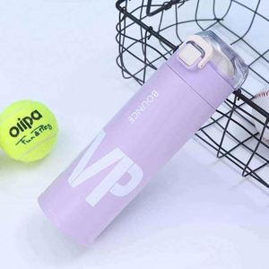 316 Stainless Steel Insulated Water Bottle Pop-Up Lid Portable Thermal Bottle <b>Large</b> Capacity Food Grade Travel Mug - Product Image 4