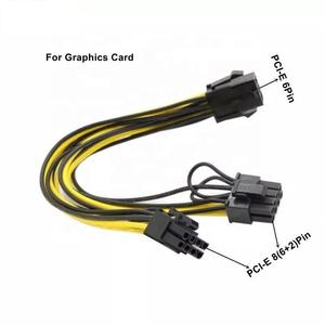 Cable PCIe de Cobre Puro de 18 AWG, Divisor de 6 Pines Hembra a Doble 8 Pines 6+2 Macho para Tarjetas Gráficas GPU - Product Image 1