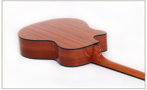 Guitare acoustique Smiger 40 pouces, la moins chère, pour débutants, en bois <span class=keywords><strong>de</strong></span> sapelli, finition brillante - Product Image 2