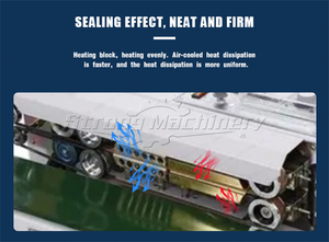 Machine de thermoscellage électrique professionnelle pour sacs en plastique continus pochettes en papier pour boissons produits chimiques noyau d'engrenage - Product Image 6