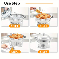 Hotel- & Restaurant-Catering-Ausrüstung Edelstahl-Chafing-Dish Buffet-Set Warmhaltebehälter für Speisen