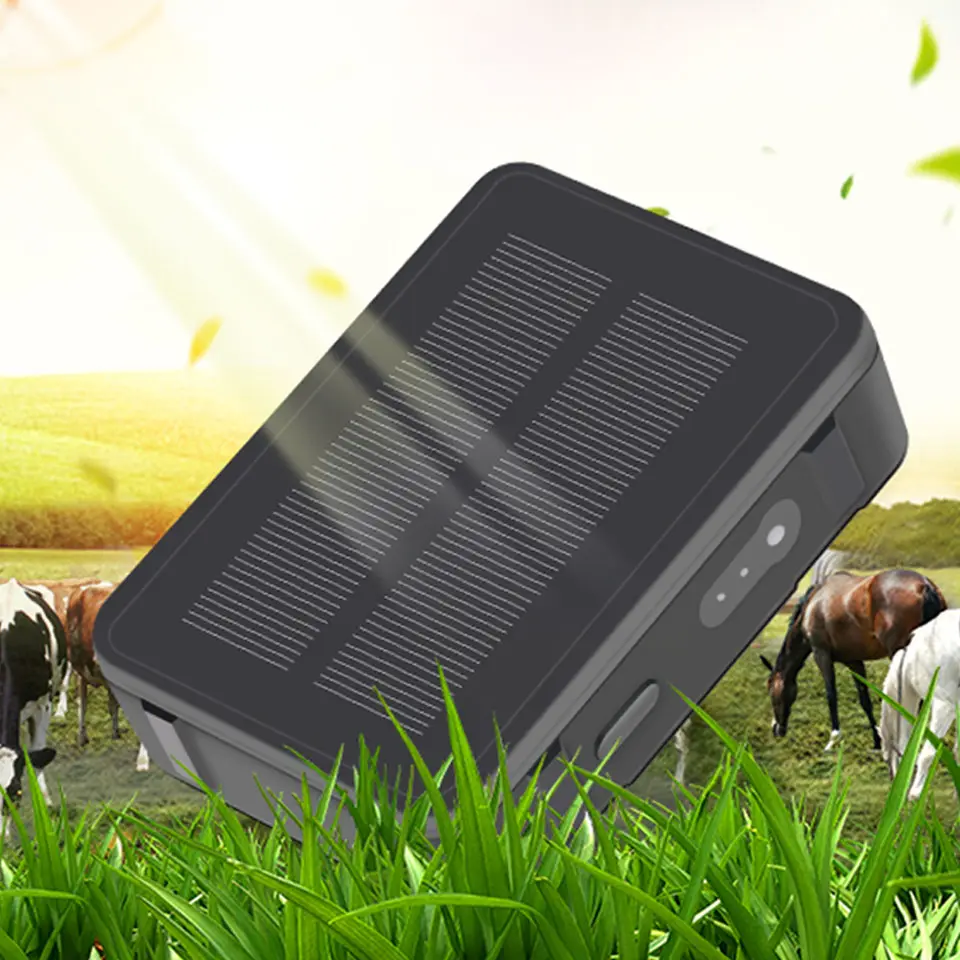 Nuovo Prodotto Solare Alimentato GPS Tracker V34 9000mAh Batteria A Lunga Durata Wifi Inseguimento Posizione per Bovini, Ovini Animali