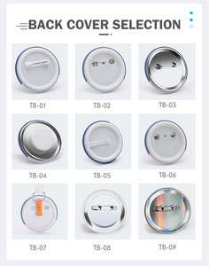 Op maat gemaakte ronde blikken knoopsbadge met lenticulaire print, 32mm 37mm 44mm 58mm, anime, voor op het shirt - Product Image 5