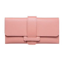 Dompet Wanita Lipat Tiga Motif Benang PVC Multifungsi, Kantong Kartu, Kantong Koin, Model Buckle, Portabel, Motif Huruf, Laris Manis