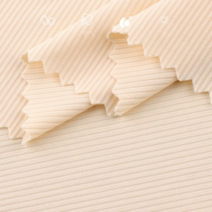 170gsm Cotton Spandex Gân Jersey Vải 95% Cotton 5% Spandex Dày 1*1 Cotton Sườn Cho Mùa Đông Áo Khoá<span class=keywords><strong>c</strong></span> <span class=keywords><strong>C</strong></span>ô Gái Dệ<span class=keywords><strong>t</strong></span> Kim - Product Image 2