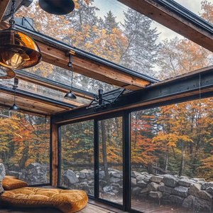 D-TOP NFRC serre <span class=keywords><strong>solaire</strong></span> maison en verre maison préfabriquée véranda <span class=keywords><strong>de</strong></span> <span class=keywords><strong>jardin</strong></span> en verre préfabriquée pour véranda manuelle vert <span class=keywords><strong>de</strong></span> maison - Product Image 4