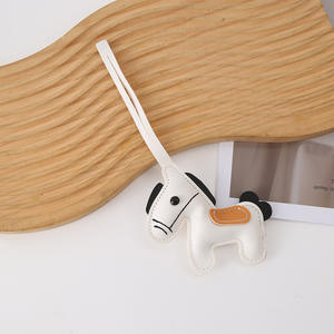 <span class=keywords><strong>Porte</strong></span>-clés transfrontalier en cuir PU avec pendentif poney Pégase à <span class=keywords><strong>pompon</strong></span>, articles décoratifs pour voiture - Product Image 4