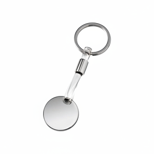 Portachiavi Rotondo in PVC Cromato con Design Trasparente per Facile Visibilità - Product Image 2