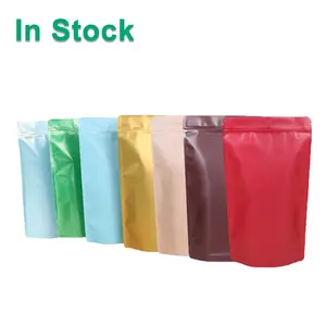 High Barrier Aluminum Foil Plastic Resealable Packaging Stand Up Zipper Coffee Pouch with Degassing Valve