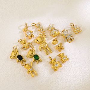 จี้กางเขนสแตนเลส ผู้จัดจำหน่ายเครื่องประดับที่เชื่อถือได้ ปราศจากนิกเกิล เหล็กกล้าเคลือบสีโรสโกลด์ - Product Image 2