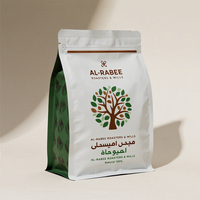 Sacs à café à fond plat personnalisés imprimés 12oz 16oz 20oz avec valve unidirectionnelle et fermeture éclair en aluminium pour grains de café