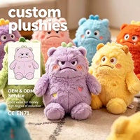 Bulk Gepersonaliseerde Pluizige Monsterknuffels, Zachte Knuffels, Goede Prijs-Kwaliteitverhouding Op Maat Gemaakte Knuffels met Veiligheidsnormen