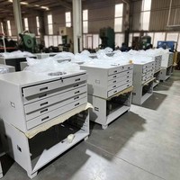 Armoire à plans en acier A0 A1, tiroirs pour plans et cartes, taille personnalisée OEM, 5 tiroirs, revêtement poudré