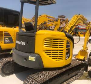 Motor Yanmar - Componentes Principales Hechos en Japón, Miniexcavadora Komatsu PC40MR-2 Usada de Alta Calidad, 4 Toneladas de Peso Operativo - Product Image 5