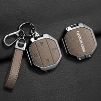Convient pour Jetour Key Fob Case pour Freelander 2025, Traveler, Shanhai T1, T2 - Metal Key Cover with Buckle