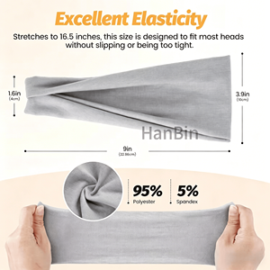 Bandeau de sport personnalisé avec logo <span class=keywords><strong>pour</strong></span> hommes et femmes, en tissu éponge de coton athlétique anti-transpiration, idéal <span class=keywords><strong>pour</strong></span> l'entraînement et la salle de bain - Product Image 2