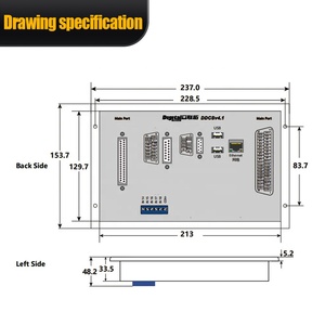 Ddcs V4.1 24V ARM9แกน3/4 FPGA 7นิ้ว TFT คอนโทรลเลอร์ USB G-Code รองรับความละเอียด1024x600แกนหมุน0-10V - Product Image 3